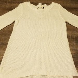 White Lauren Conrad light weight sweather